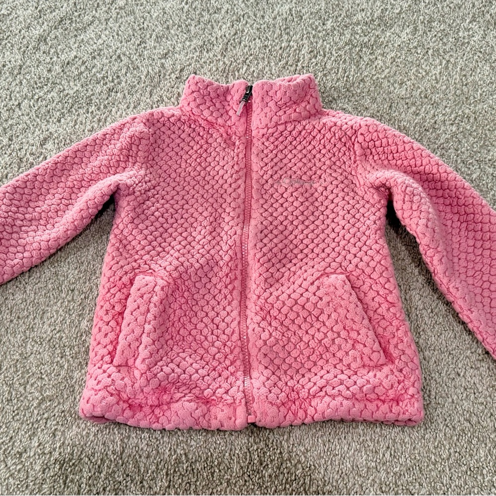 Pre-loved Girl’s Cozy Pink Textured Jacket